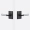 Sure-Loc Hardware Sure-Loc Hardware Levanto Privacy Rosette, Flat Black, Smooth Grip in Polished Chrome LV102 FBL GRIP-SM 26 - alternate 1